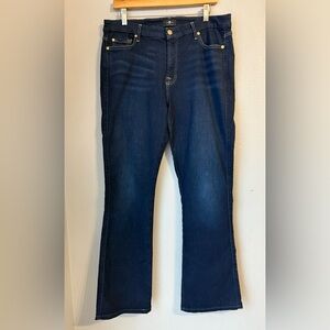 7 For All Mankind Women's Dark Blue Boot Cut Jeans